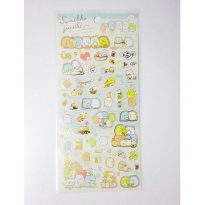 Photo1: San-X Sumikko Gurashi Stickers stuffed toy blue Brand New