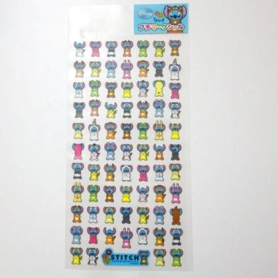 Photo1: Disney Stitch Vinyl Petit Mark Sticker Brand-New