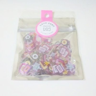 Photo1: Candy Drop flake vinyl stickers music retro 100 pcs New