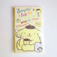 Sanrio Pompompurin tea time mini envelopes Brand New