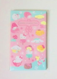 Sanrio Characters Hello Kitty My Melody etc... mini envelopes pink Brand New