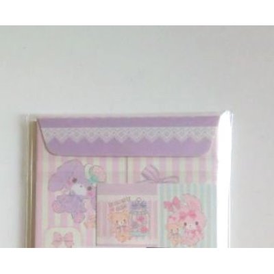 Photo2: Sanrio Bonbonribbon mini envelopes stripe pink Brand New