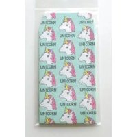 Unicorn mini envelopes green pink cute Brand New