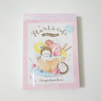 Hedgehog Haris Cafe Memo Pad Sweets lovely Brand-New