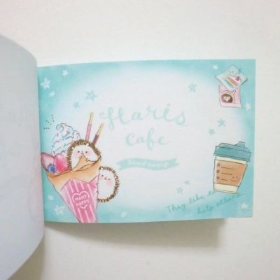 Photo3: Hedgehog Haris Cafe Memo Pad Sweets lovely Brand-New