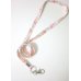 Photo1: Sanrio My Melody Name ID Card Holder Neck Strap lanyard White Pink New (1)