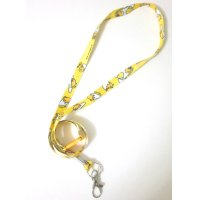 Sanrio Gudetama Egg Name ID Card Holder Neck Strap lanyard Yellow New