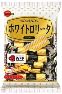 Bourbon White Rollita cookies Japanese Sweets Brand New