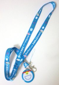 Doraemon Dorami Name ID Card Holder Neck Strap lanyard Blue New