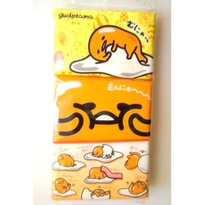 Photo1: Sanrio Gudetama Pocket Tissue Brand New