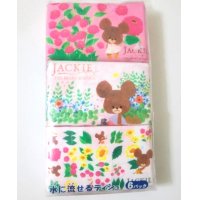 Bandai The bears' school Jackie Pocket Tissue 6 pcs Japan Brand New