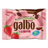 Meiji galbo mini strawberry chocolate Japanese Sweets Brand New