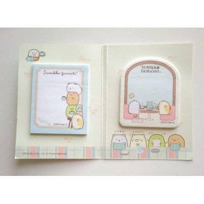 Photo2: San-X Sumikko Gurashi cafe sticky notes stickers masking tape set Brand New