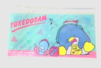 Sanrio Tuxedosam slide fastener vinyl pouch Bag for makeup stationary etc... New