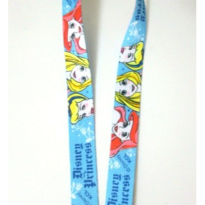 Photo2: Disney Princess Cinderella Rapunzel Ariel ID Card Holder Neck Strap lanyard blue