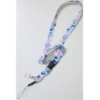 Disney Minnie Mouse ID Card Holder Neck Strap lanyard White Pink polka dot New