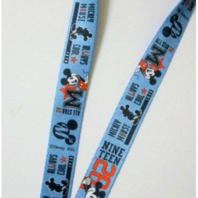 Photo2: Disney Mickey Mouse ID Card Holder Neck Strap lanyard Blue New