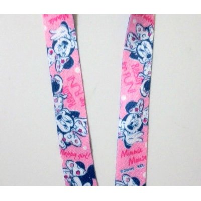 Photo2: Disney Minnie Mouse ID Card Holder Neck Strap lanyard Pink New