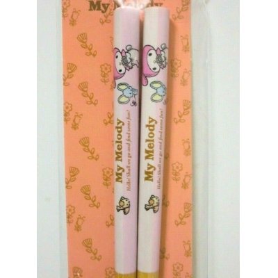 Photo2: Sanrio My Melody Wooden Chopsticks pink Brand New