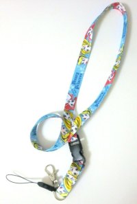 Disney Princess Cinderella Rapunzel Ariel ID Card Holder Neck Strap lanyard blue