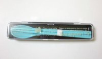 Bon appetit chopsticks spoon case set blue Bento Lunch Box Brand New