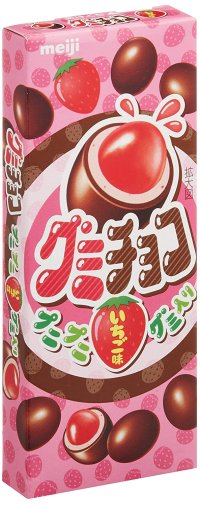 meiji gummy strawberry chocolate Japanese Sweets Brand New