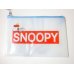 Photo2: Peanuts Snoopy Woodstock Charlie Brown friends Vinyl Pouch Bag Blue Brand New (2)