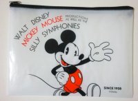 Disney Mickey Mouse Vinyl Pouch Bag Brand New