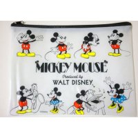 Disney Mickey Minnie Mouse Vinyl Pouch Bag Brand New