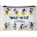 Photo1: Disney Mickey Minnie Mouse Vinyl Pouch Bag Brand New (1)