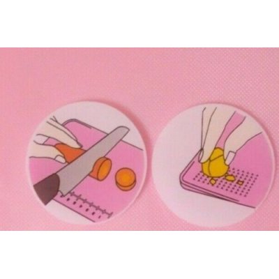 Photo3: Sanrio Hello Kitty Cutting Board with Grater pink Brand New