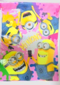 Minions Pouch Kinchaku Mini Bag Lunch Bento Pink Brand New