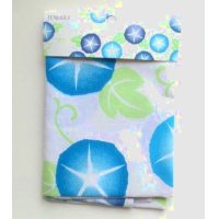 Tenugui Cotton Hand Cloth Asagao flower blue white 100% Cotton Brand-New