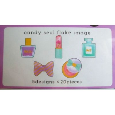 Photo2: makeup flake vinyl stickers for scrap booking photo schedule book etc...100 pcs New