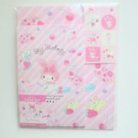 Sanrio My Melody Writing paper set cherry pink letter Brand New