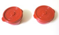 Bento Lunch Box Accessory Mayonnaise Sauce Fruits Mini Cup Red 2pcs set 48ml M