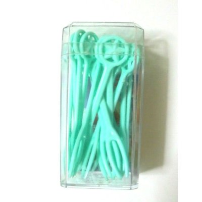 Photo2: Bento Lunch Box Accessory Food Fork Picks 20 pcs retro Japan Brand-New