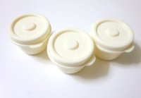 Bento Lunch Box Accessory Mayo Mayonnaise Sauce  Mini Cup white 3 pcs set 18 ml S Brand-New