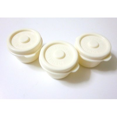 Photo1: Bento Lunch Box Accessory Mayo Mayonnaise Sauce  Mini Cup white 3 pcs set 18 ml S Brand-New