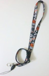 Disney Mickey Mouse ID Card Holder Neck Strap lanyard Black New