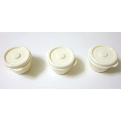 Photo3: Bento Lunch Box Accessory Mayo Mayonnaise Sauce  Mini Cup white 3 pcs set 18 ml S Brand-New