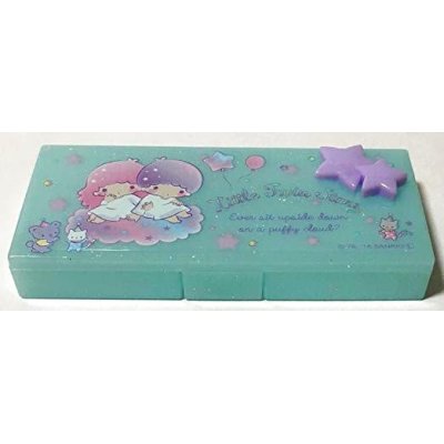 Photo1: Sanrio Little Twin Stars Kiki Lala False Eyelash Pill Accessories Case Brand New