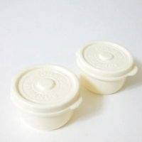 Bento Lunch Box Accessory Mayonnaise Sauce Fruits Mini Cup White 2pcs set 48ml M