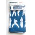 Photo1: Tenugui Cotton Cloth Karate techniques forms Japanese 100% Cotton navy Brand-New (1)