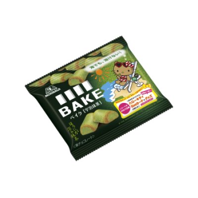 Photo1: Morinaga BAKE matcha chocolate cookies Japanese Sweets Brand New