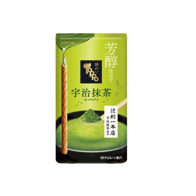 Photo1: Lotte Toppo chocolate cookies stick matcha Japanese Sweets Brand New