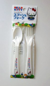 Sanrio Hello Kitty Spoon Fork set Bento Lunch Party