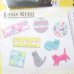 Photo2: Cat Flake Paper Japanese Washi Masking Stickers 40 pcs New (2)