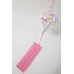 Photo1: Furin Glass Wind Chime Dolphin Japan pink Brand New (1)