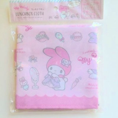 Photo1: Sanrio My Melody Lunch Napkin dress up pink Bento Brand New